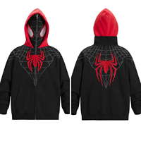 Sweat à capuche entièrement zippé personnalisé en molleton, style streetwear, impression par sublimation de haute qualité, fabricant OEM ODM en gros, marque privée