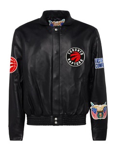 Chaqueta de Cuero Completa de los Toronto Raptors Negra - Product Image 1