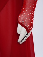 6-16 enfants filles patinage artistique robes de danse avec des ensembles de slips intégrés pour les performances sur scène Costumes de danse contemporaine