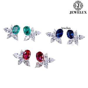 High Quality VVS Diamond <b>Stud</b> Earrings 925 Sterling <b>Silver</b> Gujarat Jewelux Brand IGI Certified for Parties Anniversaries - Product Image 5