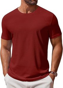 T-shirt habillé tendance pour homme 2025 – 100 % coton respirant, séchage rapide, col rond, motif lettres, manches courtes, coupe ample, anti-boulochage - Product Image 2
