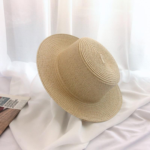 Premium Natural Grass <b>Floppy</b> Straw Sun <b>Hat</b> with UV Protection Custom Logo Unisex Adult Beach <b>Hat</b> Ribbon & Rope Accessories - Product Image 1