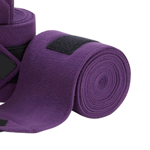 New Custom Professionals High Quality Horse Boots Cotton Solid Color Fleece <b>Equestrian</b> Riding Leg Protection Customized Logo - Product Image 3