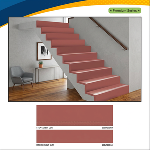 กระเบื้องปูพื้นพอร์ซเลนแบบเต็มแผ่นขนาด 1200x300 มม. 1200x200 มม. พร้อมแผ่นกันลื่นแบบด้านสำหรับบันได หนา 20 มม. ทนไฟ สำหรับห้องน้ำและใช้งานกลางแจ้ง - Product Image 5