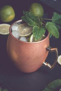 Copper <b>serving</b> mug <b>set</b> island inspired <b>beverage</b> cups handmade premium cocktail drink mugs durable collection - Product Image 2