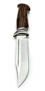 Handcrafted High Carbon Steel Utility <b>Tool</b> Cast Metal Guard with Natural <b>Grain</b> <b>Wood</b> Handle - Product Image 5