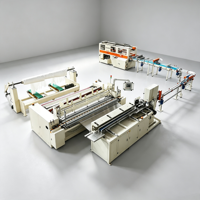 Máquina Automática para Rebobinar y Doblar Papel Higiénico de Alta Velocidad 150-200m/min con Control PLC, Bomba y Motor para Fábrica de Papel