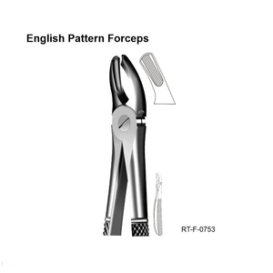 Forceps d'extraction ergonomiques de type anglais en acier inoxydable par Roboz Tech Pakistan - Product Image 2