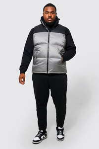Veste matelassée unisexe décontractée imperméable et chaude pour l'hiver avec col montant, personnalisable avec logo brodé, faible MOQ - Product Image 3