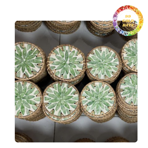 Natural rattan <b>placemat</b> woven by hand <b>for</b> dining <b>table</b> decor eco friendly <b>table</b> mat <b>for</b> home kitchen - Product Image 6