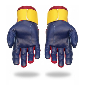 Gants d'entraînement de softball en cuir de vachette 100% original, taille adulte, gants de frappe ambidextres avec fermeture Velcro, prix de gros - Product Image 2