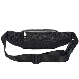 Sac banane unisexe à motif crocodile, fermeture éclair, sangle détachable, pochette de chasse imperméable - Product Image 6