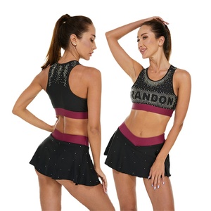 Uniforme de Porristas para Mujer Adulta 2026, 100% Poliéster, Ligero, de Secado Rápido, Transpirable, Tejido Elástico de Alto Rendimiento para Uso en Escenario - Product Image 4