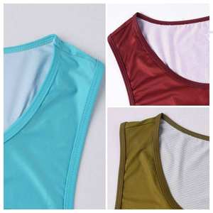 Débardeurs pour hommes à col rond 100% polyester, séchage rapide, coupe ample, toutes saisons, haute qualité, confortables, décontractés - Product Image 5