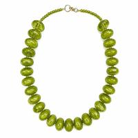 MN EXPORTS MNE-644 Collier de mode pour femme, fait main, en résine et perles naturelles en forme de boule, service de moulage