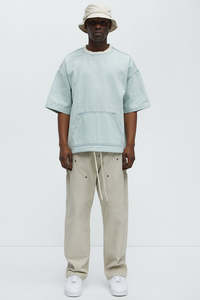 Camiseta de Hombre Oversize de Algodón 100% de Alto Gramaje con Lavado Ácido, Estampado Gráfico Vintage y Logotipo Personalizado, Estilo Gótico Urbano de Moda - Product Image 2