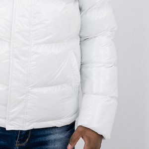 Custom Eco-Friendly Breathable Windproof Zipper Plus Size Power Dry Puffer Jacket <b>Thick</b> Polyester Fiber <b>Winter</b> <b>Coat</b> for Men - Product Image 5