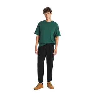 เสื้อยืดโอเวอร์ไซส์ผ้าคอตตอน100% สำหรับผู้ชายเสื้อยืดสไตล์สตรีทใส่สบายใส่สบายใส่สบายสำหรับยิมและใช้ในชีวิตประจำวันมีให้เลือกทุกสี - Product Image 5