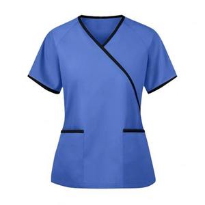 High Quality Medical Hospital Scrub Blouse <b>Jacket</b> Comfortable Durable <b>Lightweight</b> Knitted Fabric with Functional Pockets - Product Image 3