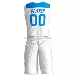 Maillot de basket-ball unisexe personnalisé, respirant, antibactérien, séchage rapide, vêtements de sport d'été, logo imprimé, taille plus, nouveau modèle - Product Image 3