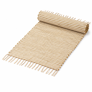 Striped Jute Eco Friendly PET Friendly <b>Bath</b> Rug Flat Weave Bohemian Area Rug Fringe Bathroom <b>Mat</b> <b>Non</b> <b>Slip</b> Camping Floor Carpet - Product Image 2