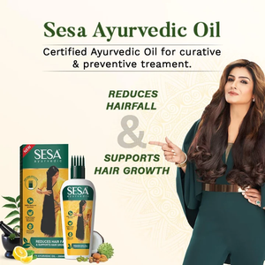 Aceite capilar herbal con mezcla ayurvédica que reduce la caída del cabello, estimula el crecimiento, nutre el cuero cabelludo, da suavidad, brillo y salud al cabello, natural. - Product Image 4