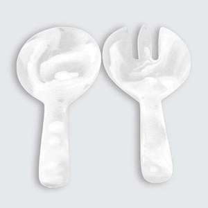 Unique Design Resin Salad Server Set Eco-Friendly Serving <b>Spoon</b> with <b>Measuring</b> Handle Dishwasher Safe Kitchen Use - Product Image 6