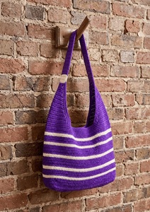 Sac fourre-tout en crochet vert rayé style bohème avec fermeture éclair, écologique, pour la plage, toutes saisons, pour femmes - Product Image 5