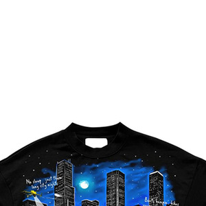 <b>Men's</b> Short Sleeve Regular Fit <b>Turtleneck</b> Streetwear T-Shirt <b>Black</b> Silk Screen Printed Urban Motorcycle 100% Cotton Knitted - Product Image 2