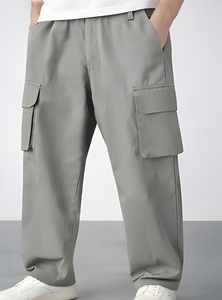 Pantalones Cargo de Tela Gruesa de 240 GSM para Hombre, Pantalones de Pierna Recta de Alta Calidad para Ropa Urbana, Cadena de Suministro al por Mayor - Product Image 2