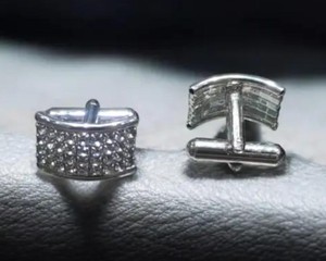 Boutons de manchette pour hommes en gros |   Boutons de manchette en métal personnalisés pour mariage, affaires et tenues formelles, bijoux de mariage en gros - Product Image 2