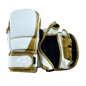 Guantes de Boxeo MMA de Cuero Sintético Personalizados con Cierre de Gancho y Bucle, Autocalentables y que Absorben la Humedad, Calidad Premium para Entrenamiento - Product Image 1