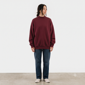 High Quality Women's Mock Neck Winter Front Lightweight Breathable Casual Wear Fleece Solid Oversized <b>Drop</b> Shoulder Custom Logo - Product Image 1