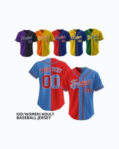 Camiseta de Béisbol Personalizada con Nombre de Equipo, Impresión en Serigrafía, 100% Poliéster, Talla Grande, Secado Rápido, Cuello en V, Manga Corta, Logotipo Delantero/Trasero, OEM - Product Image 3