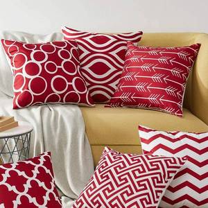 Housse de coussin brodée de luxe en gros, taillée sur mesure, motifs personnalisés, 100% coton - Product Image 4