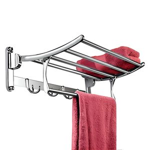 Towel Racks for Bathroom <b>Bath</b> Towel Shelf with Double Towel Bar Stainless Steel Material Towel Rack Hanger for Bathroom for Sell - Product Image 2