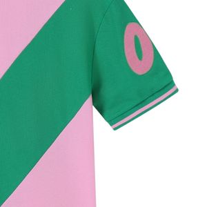 เสื้อโปโล AKA สีชมพูเขียว พรีเมียม 08 รุ่นยูนิเซ็กส์ แขนสั้น คอปก ปักลายตราสัญลักษณ์ แฟชั่นเสื้อผ้าสไตล์กรีก - Product Image 2
