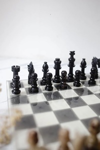 ILAHI's Eco-Friendly Rustic Polished Rectangle <b>Chess</b> <b>Board</b> Game 100% Handmade Pure Wood Animal/Love Style Customized Size <b>Chess</b> - Product Image 4