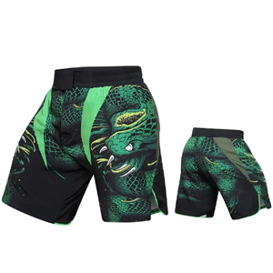 Shorts MMA pour hommes, imprimés, taille élastique, entraînement en salle de sport, kickboxing, légers, séchage rapide, colorés, arts martiaux MMA pour hommes - Product Image 1