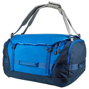 Bolsa de lona impermeable negra resistente para viajes, deportes y gimnasio, de gran capacidad, tipo Weekender, con correas de cincha robustas y cierre de solapa. - Product Image 5