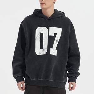 Sudaderas y Hoodies Unisex de Invierno con Estampado Lavado al Ácido, 100% Algodón Felpa, Estilo Preppy para Universidad, Gimnasio y Deportes - Product Image 2