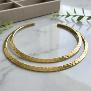 Wholesale Handmade Brass Hasli <b>Necklace</b> for Women | Adjustable Brass Torque Collar <b>Necklace</b> | Traditional Indian Brass Jewelry - Product Image 4