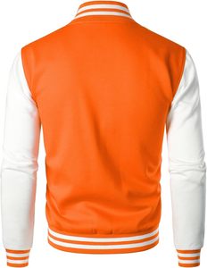 Men's High Quality Wool Varsity <b>Jackets</b> <b>Winter</b> Geometric Cartoon Hooded Stand Collar Stylish High Street Design <b>Waterproof</b> - Product Image 2