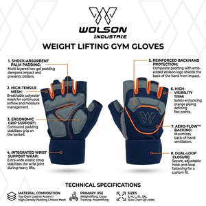 Gants d'entraînement fitness demi-doigts, doux et confortables, pour la musculation, la gym et les activités sportives quotidiennes. - Product Image 6