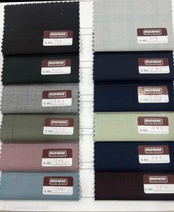Tela de mezcla de poliéster y viscosa de alta calidad con patrón a cuadros, material textil para trajes y camisas de hombre, teñido en hilo. - Product Image 5