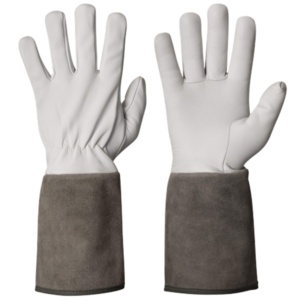 Gants de sécurité en cuir pleine fleur de vachette de qualité supérieure, lisses, robustes, pour la lutte contre les incendies, le soudage TIG, la construction, certifiés CE - Product Image 1