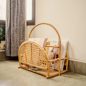 Articles de décoration de bureau en gros, supports en rotin pour magazines, organiseurs de magazines. - Product Image 6