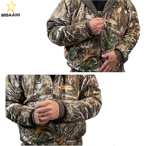 Men’s Insulated Twill <b>Camo</b> Hunting <b>Jacket</b>, <b>Camo</b> with Cotton Shell, for Cold Weather, Bird and Deer Hunting - Product Image 2