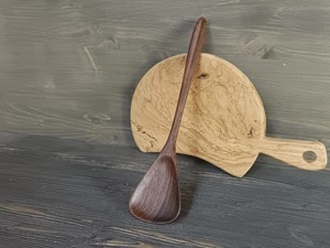 Cuillère de cuisine artisanale en bois d'olivier à long manche, ustensile de service naturel de qualité supérieure pour la cuisine - Product Image 1