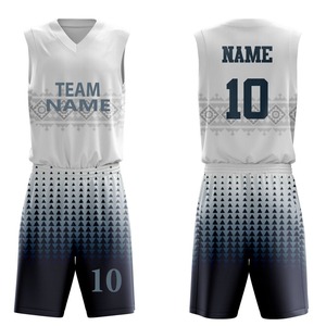 Nouvelle tenue de basketball personnalisable et imprimée, grande taille, 100 % polyester, respirante, pour l'entraînement et l'utilisation par les équipes sportives - Product Image 6